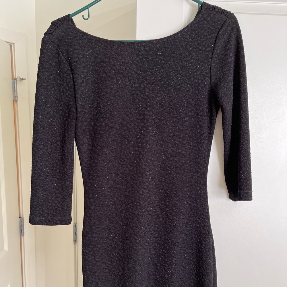 Black tight 3/4 sleeve dress from windsor